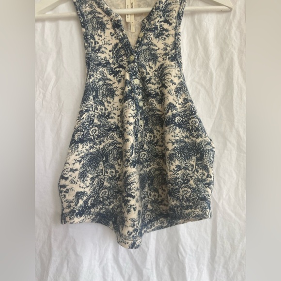 Anthropologie Printed Henley Tank Top Size Small NEW - Picture 11 of 11